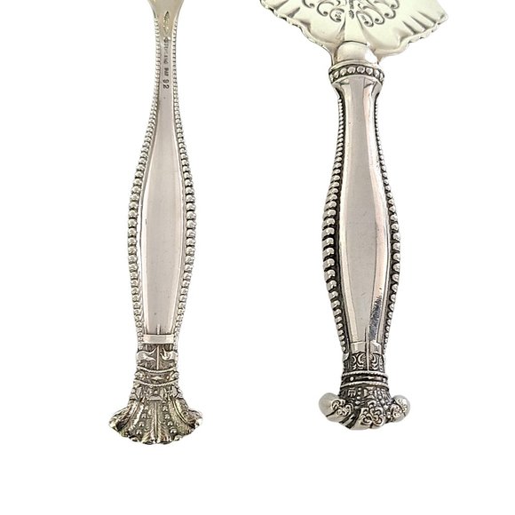 Antique George Shiebler Sterling Silver Sandringham 2pc Fish Serving Set #10180 - Picture 5 of 10